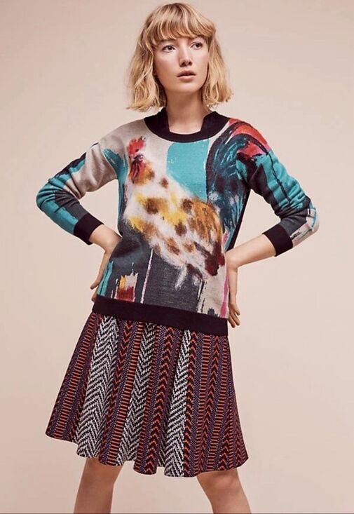 Anthropologie Sweaters - Anthropologie x Lauren Carlson Walcott Farm Animal Pullover Size Small
